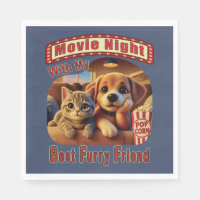 Movie Night - Best Furry Friend - Cute Cat & Dog