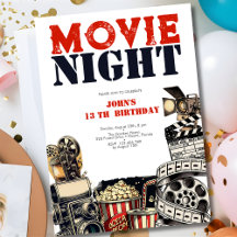 Movie night birthday