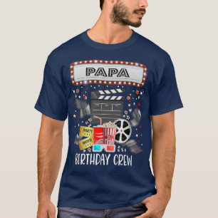 Movie Night Birthday Party Pajama Slumber Popcorn  T-Shirt