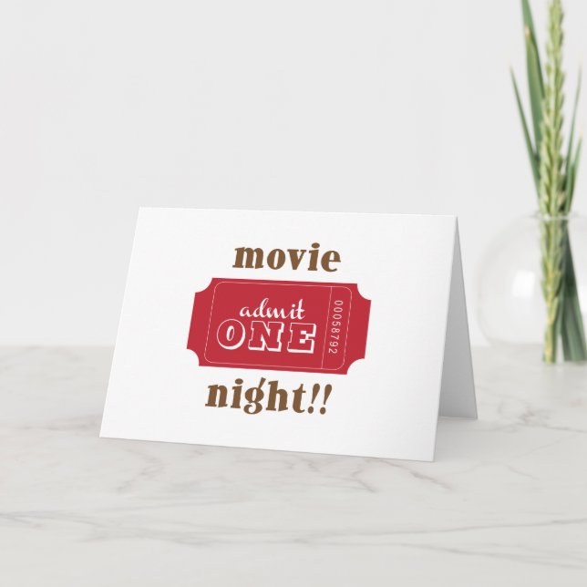 Movie Night Card (Front)