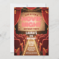 Movie Night Cinema Birthday Party