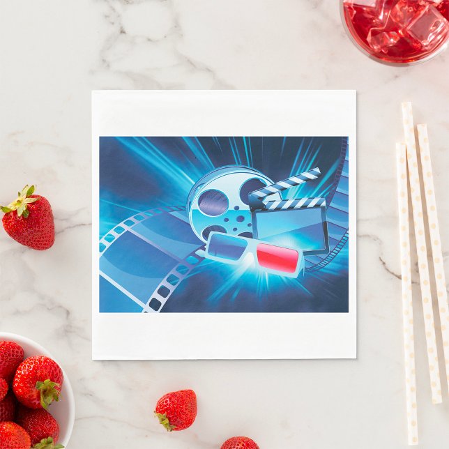 Movie Night Cinema Film Reel Napkin (Creator Uploaded)