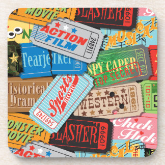 Movie Night Cork Coasters Set/6 (Style B)