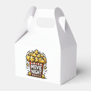 Movie Night Delight Playful Popcorn Favour Box