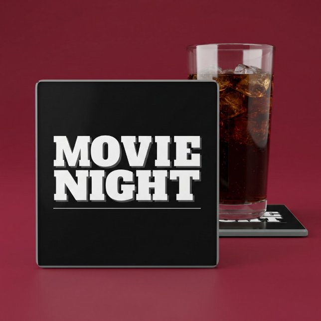 Movie Night Glass Coaster (Creator Uploaded)