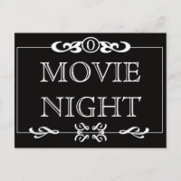 Movie Night Invitation Postcard