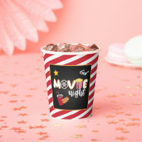 Movie Night Paper Cup