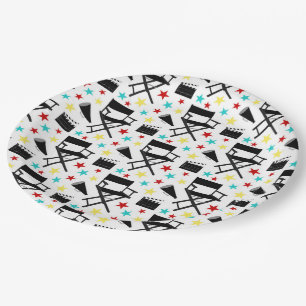 Movie night paper plate