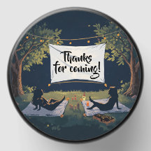 Movie night party favour candle