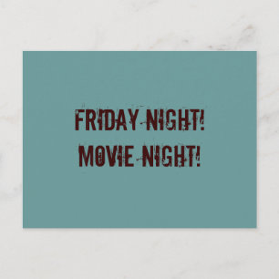 Movie Night postcard