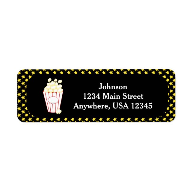 Movie Night Theme | Popcorn | Personalised (Front)