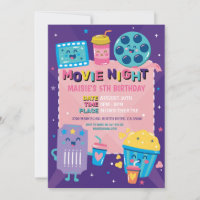 Movie Night Ticket Film Cinema Birthday Party