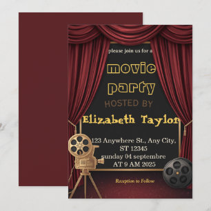 Movie Party Invitation – Fun Cinema Night