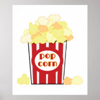 Movie Popcorn Art