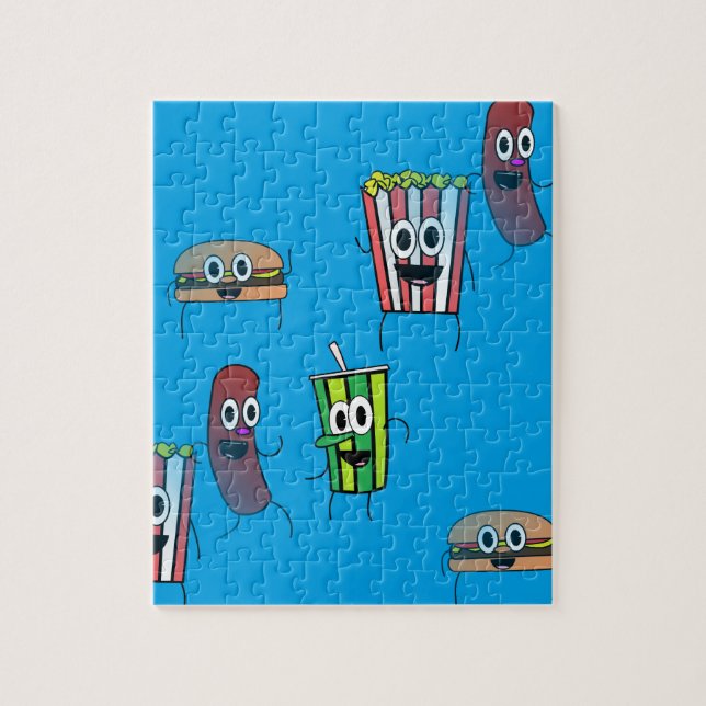 movie popcorn jigsaw puzzle (Vertical)