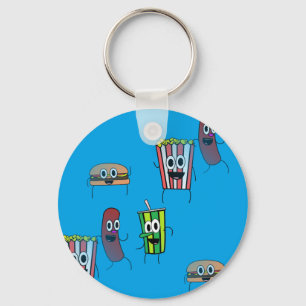movie popcorn key ring