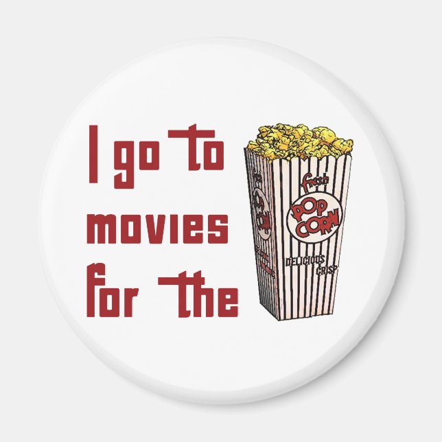 Movie Popcorn Magnet (Front)