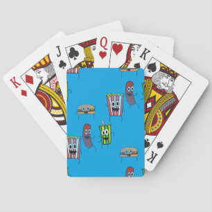 movie popcorn playing cards