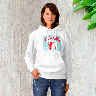 Movie Popcorn Womens Hoodie