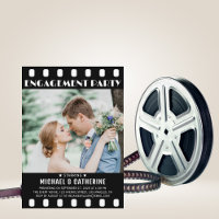 Movie Poster Film Strip Black And White Wedding