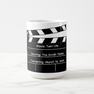 Movie Premiere: Cute Twin Pregnancy Announcement Coffee Mug