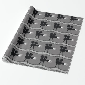 movie projector wrapping paper