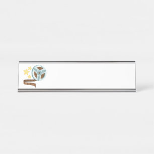 Movie Reel Desk Name Plate