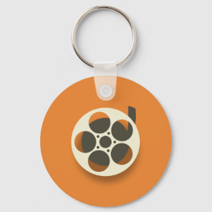 Movie reel key ring