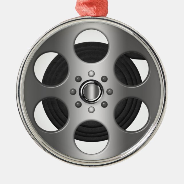 Movie Reel Metal Tree Decoration (Front)