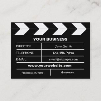 Movie Slate Business Card