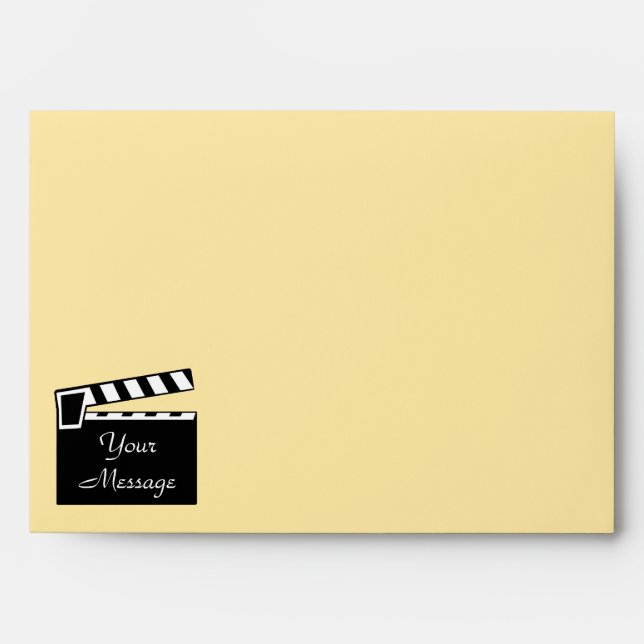 Movie Slate Clapperboard Board Envelope (Front)