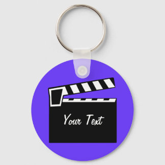 Movie Slate Clapperboard Board Key Ring
