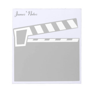 Movie Slate Clapperboard Board Notepad