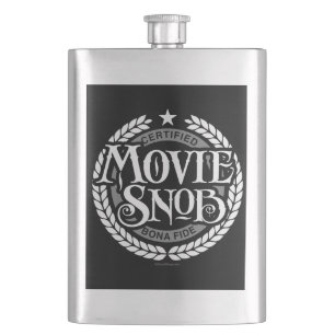 Movie Snob - funny movie lover Hip Flask
