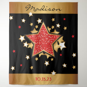 MOVIE STAR HOLLYWOOD BROADWAY Photo-Op Backdrop Tapestry