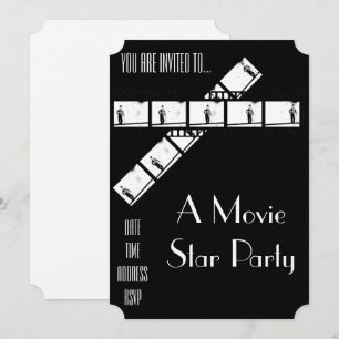 Movie Star Hollywood dress up party Invitation