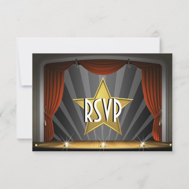 Movie Star RSVP Card (Front)