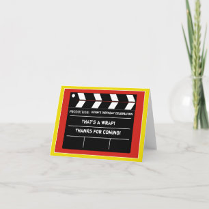 Movie Star Thank You Card