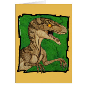 Movie style vintage velociraptor
