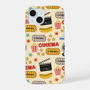 Movie Theater Fun Pattern iPhone 15 Case