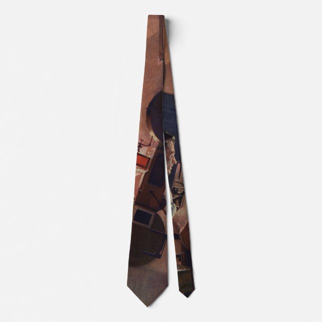 Movie Theater Projectionist, Vintage Business Tie (Front)