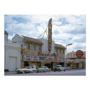 Movie Theater Vintage Cars Cinema Photo Print