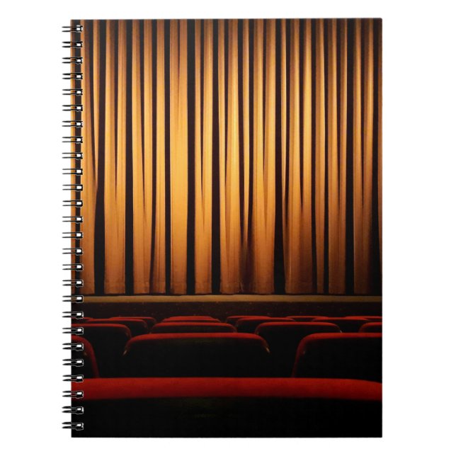 Movie theatre curtain theatre movie notebook (Front)