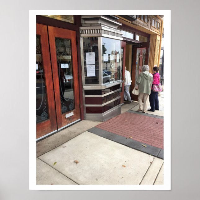 Movie Theatre Entrance Photo Poster (Front)
