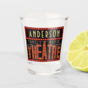 Movie Theatre Marquee Home Cinema   Personalised Shot Glass