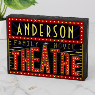 Customized Movie Theater Decorations for Home Movie Reels and Popcorn  Theater Sign -Media Room Décor and Accessories for Studio Room