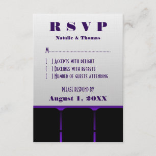 Movie Theatre Response Card, Purple