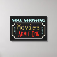Movie Theatre Ticket Cinema Art Sign