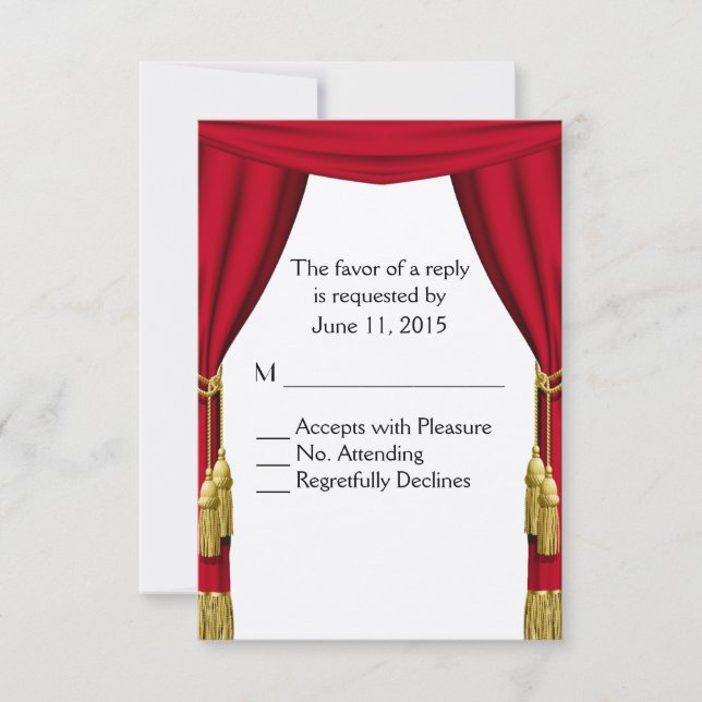 Movie Theme RSVP Card (Front)