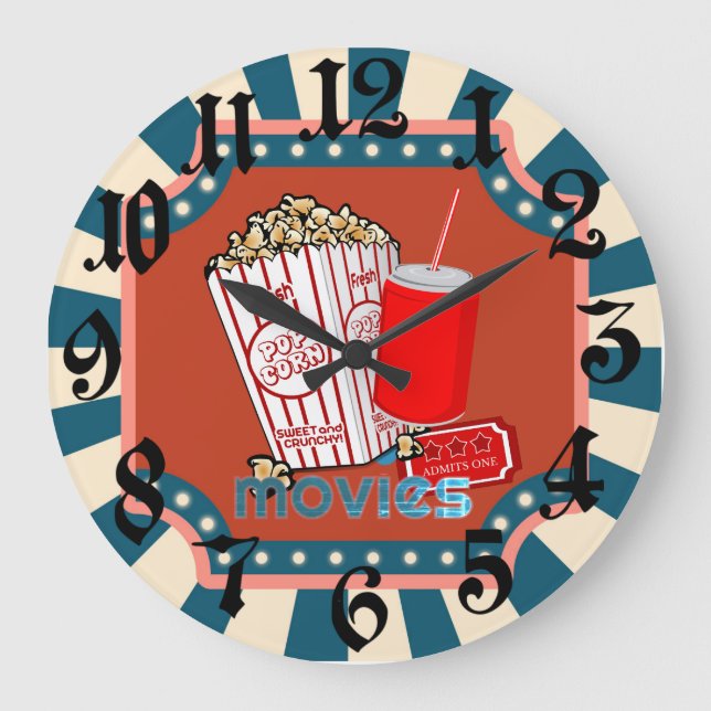 Movie Themed Large Clock (Front)
